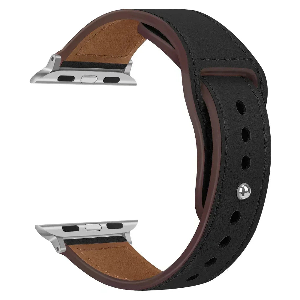 Premium Leather Strap - Compatible Apple Watch Series 3-9/SE/Ultra (All Sizes)