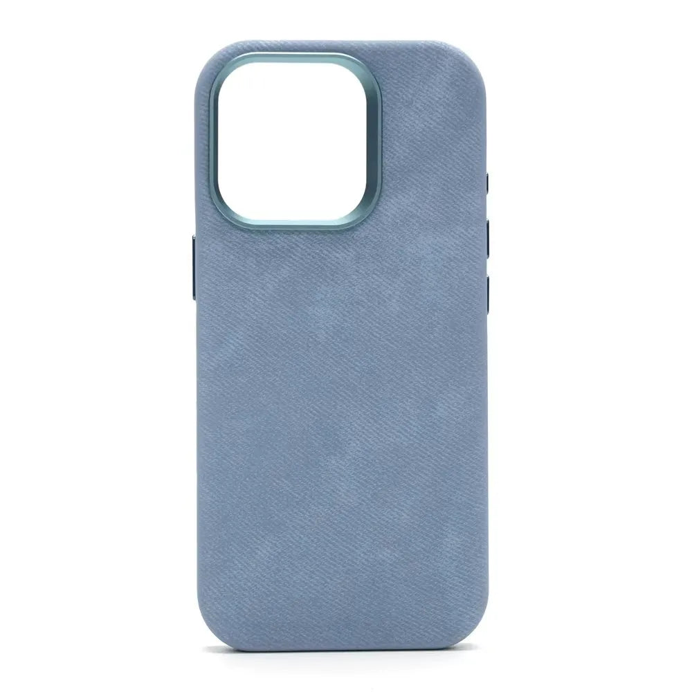 Magnetic Fiber Leather iPhone Case