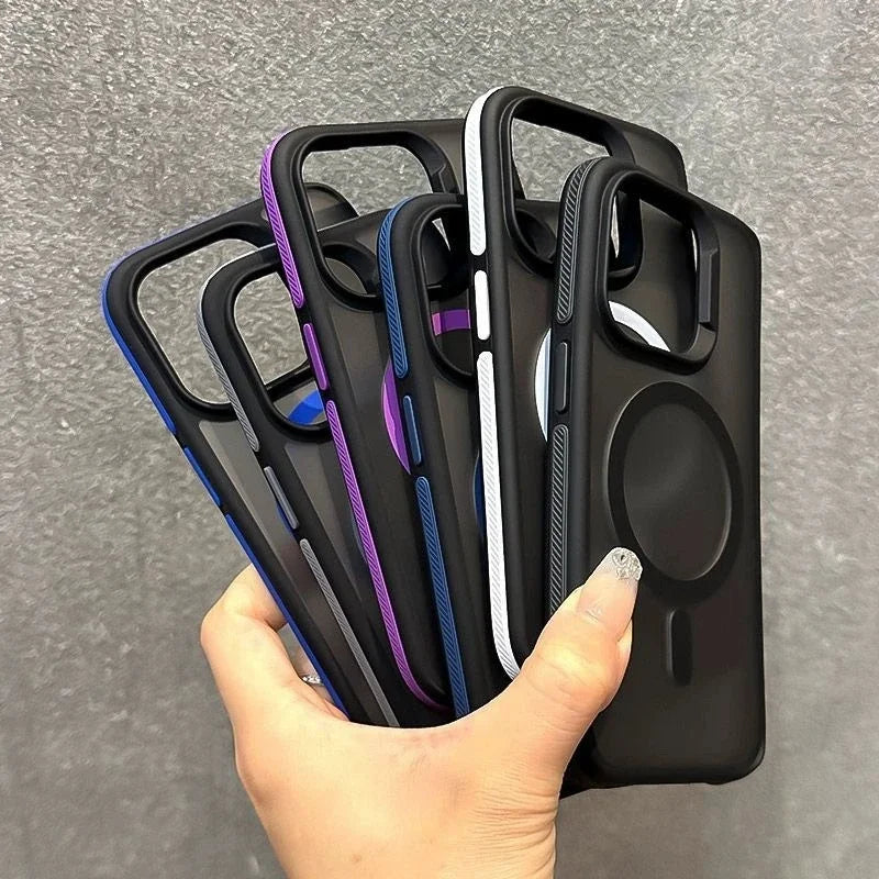 MagSafe Matte Phone Case β Magnetic Shockproof Bumper for iPhone 11β16 Serie