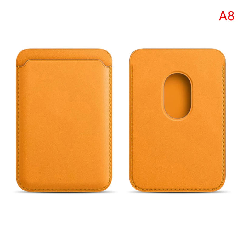 Magnetic Leather Wallet Case for iPhone 15 Pro Max/14/13 – Magsafe Card Holder & Phone Cover (6 Cards)