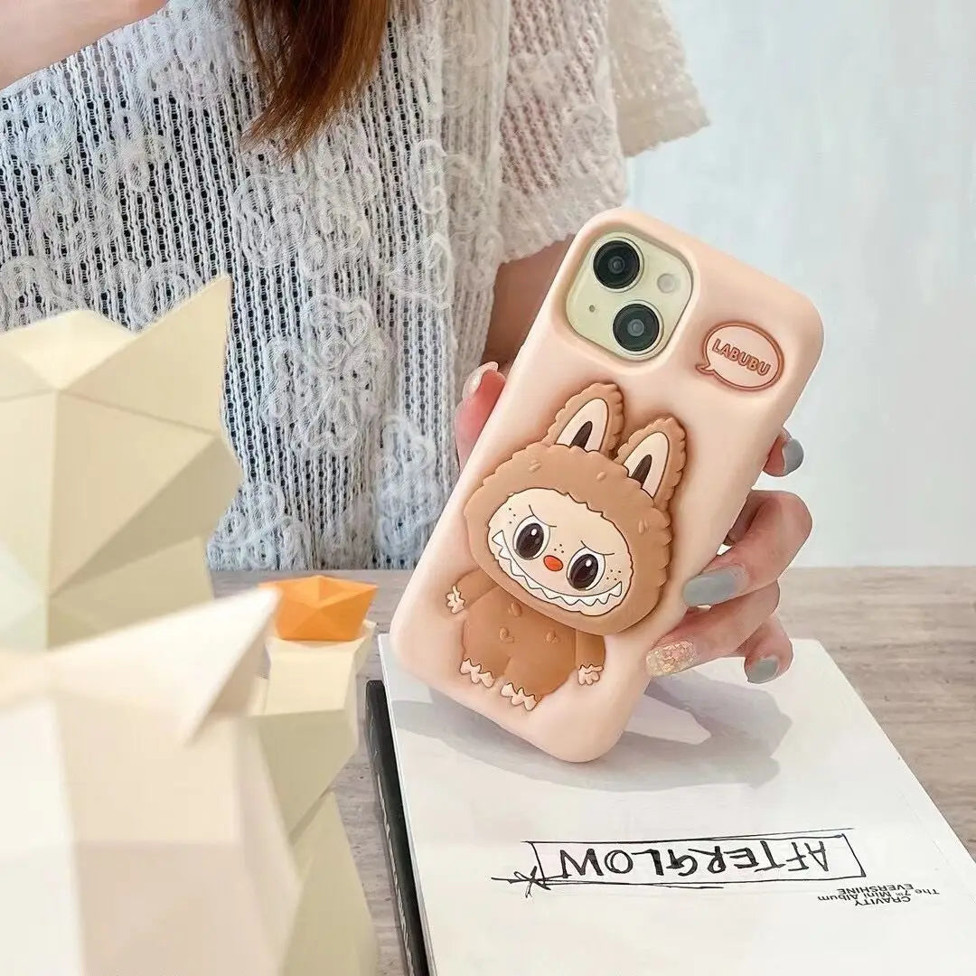 Labubu Monster Doll Phone Case ā Cute Shockproof Cover for iPhone 11ā16 Pro Max