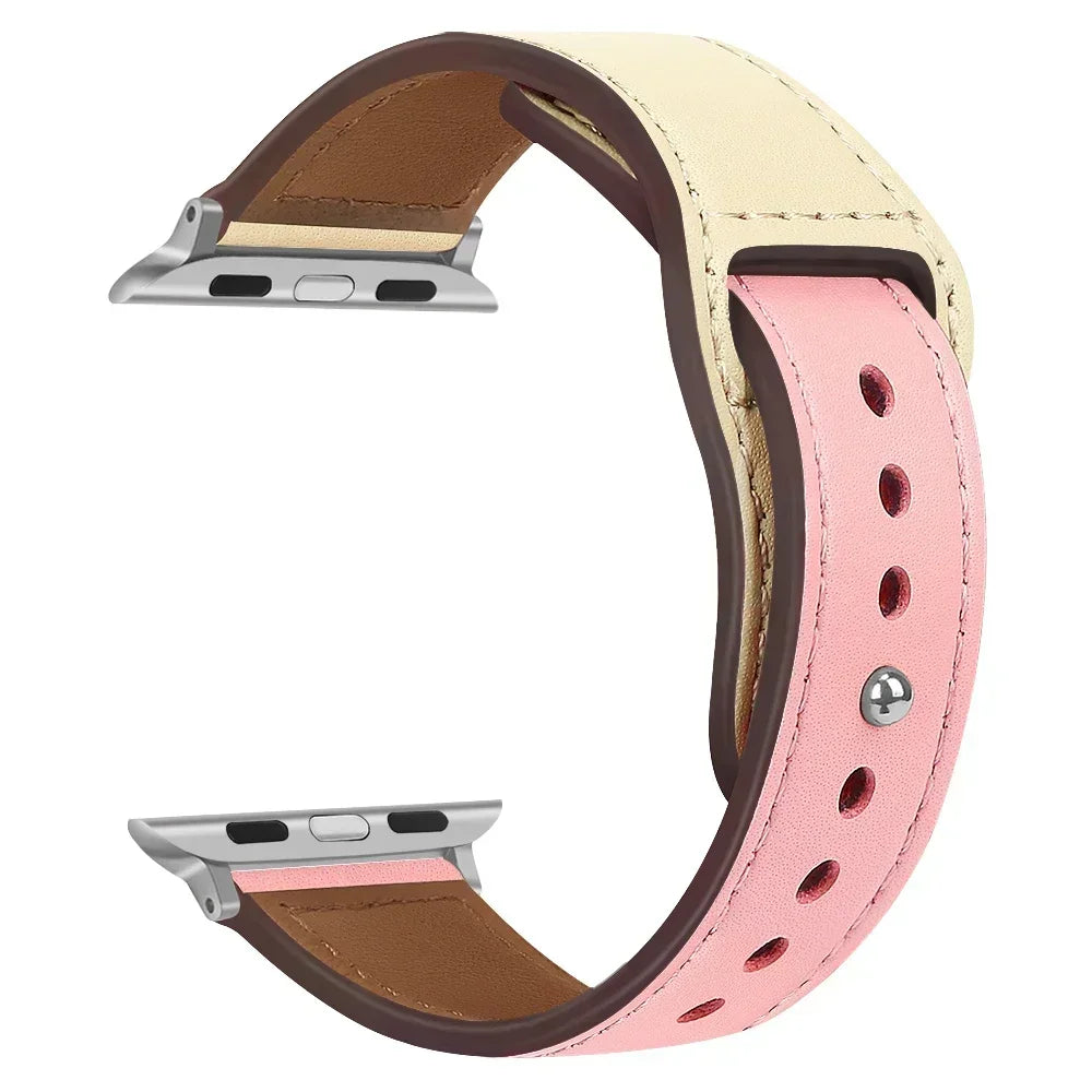 Premium Leather Strap - Compatible Apple Watch Series 3-9/SE/Ultra (All Sizes)