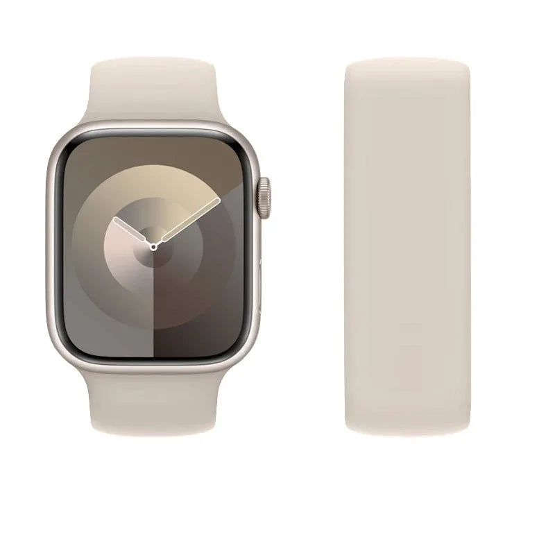 Elastic Silicone Strap for Apple Watch 40mm/44mm/45mm - Compatible with Series SE/6/7/8/9/Ultra 2