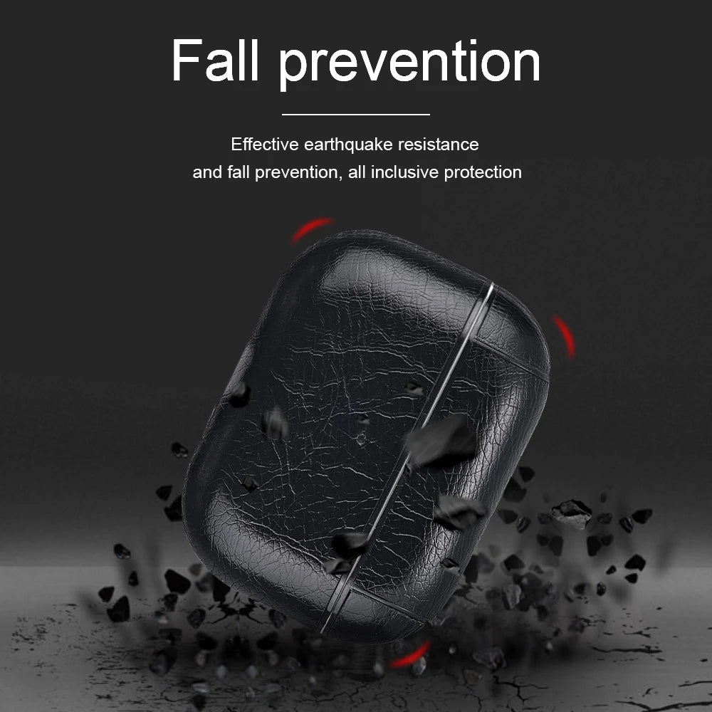 Leather AirPods Pro 2/3 Case - Premium Earphone Cover with USB-C Port