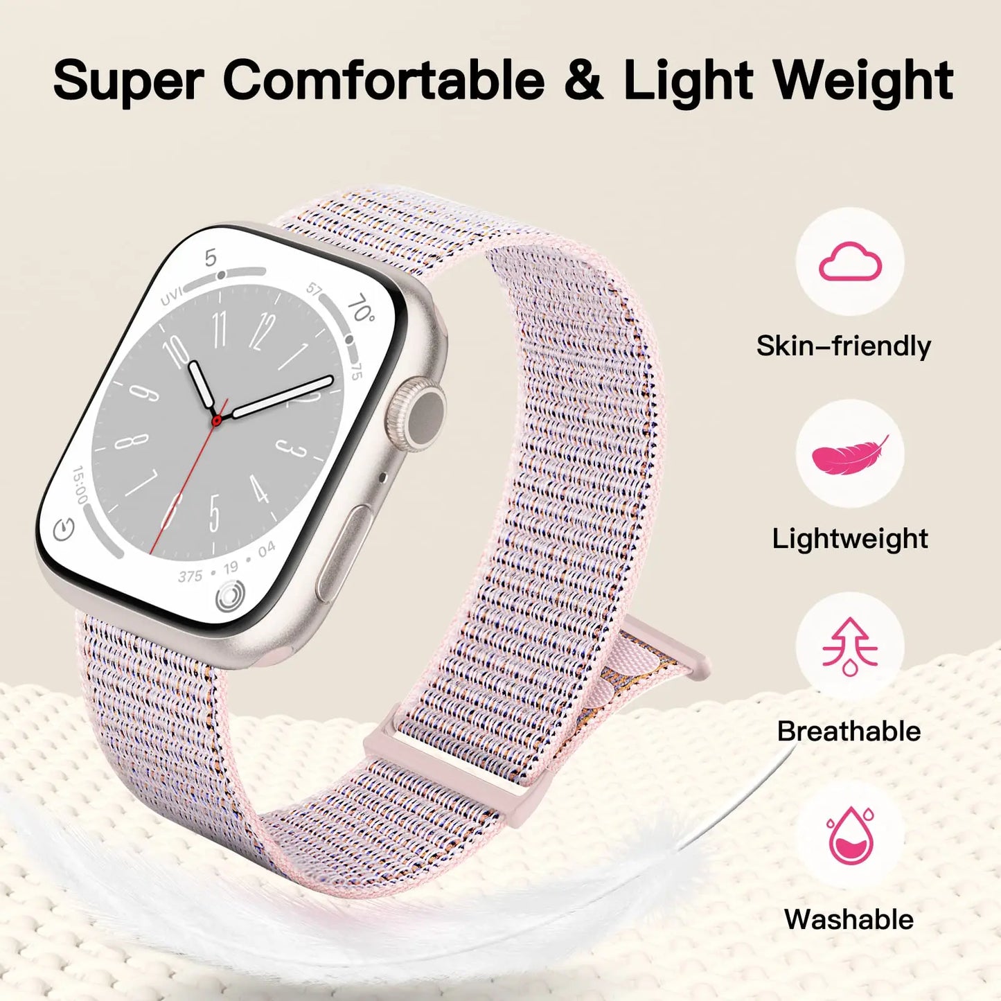 Adjustable Nylon Strap for Apple Watch