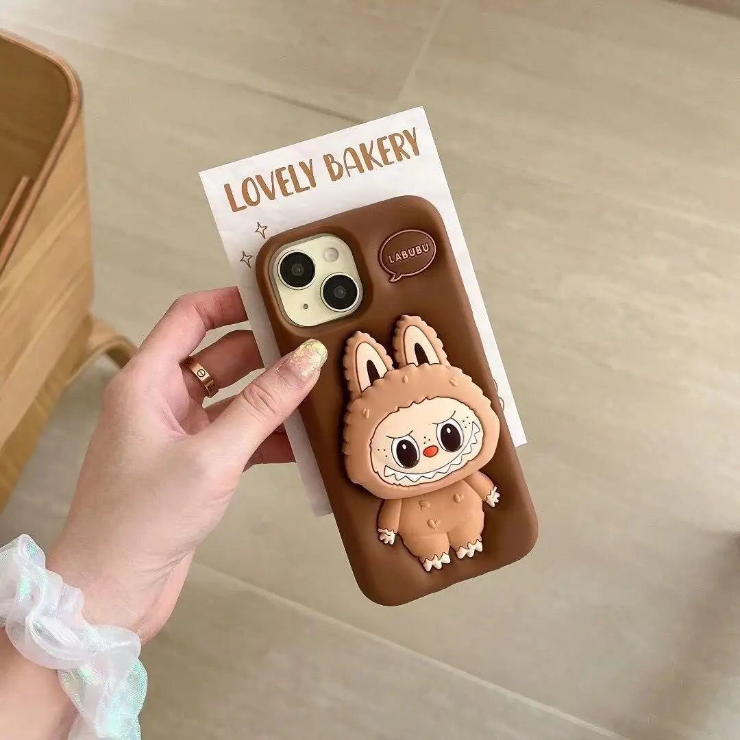 Labubu Monster Doll Phone Case ā Cute Shockproof Cover for iPhone 11ā16 Pro Max