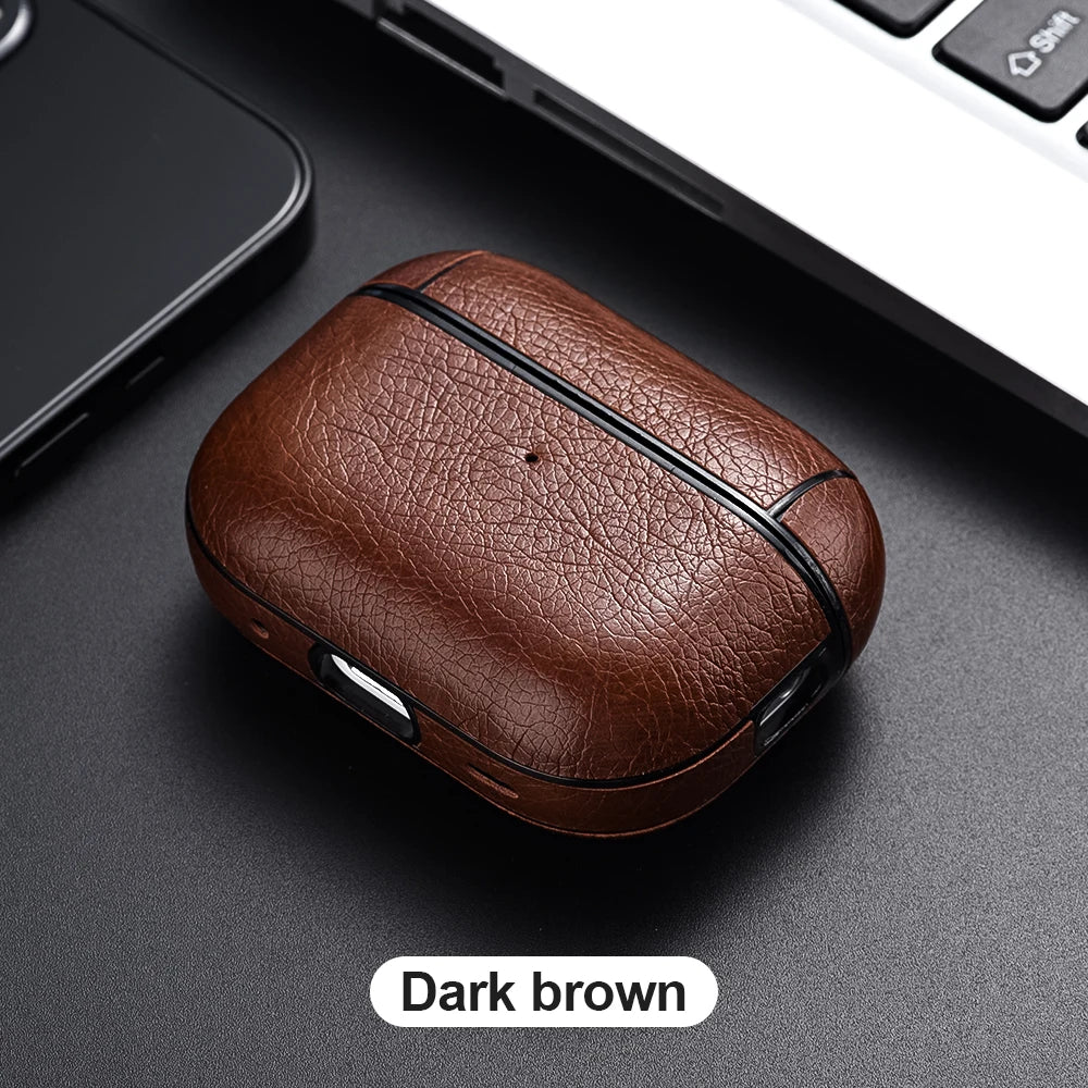 Leather AirPods Pro 2/3 Case - Premium Earphone Cover with USB-C Port