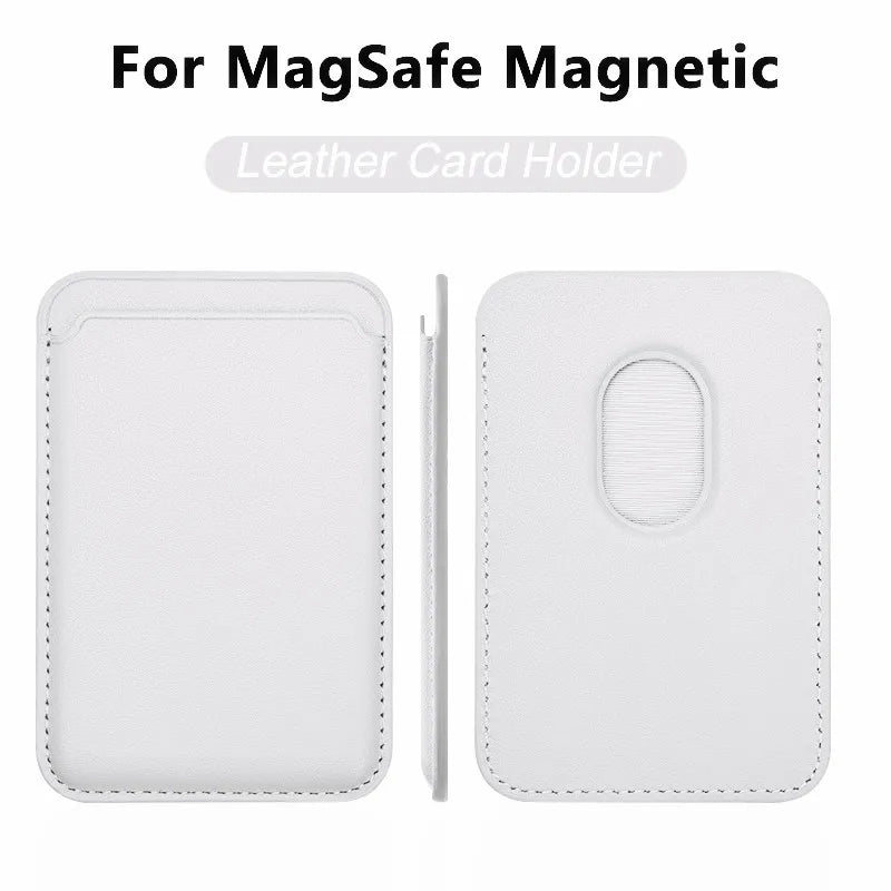 Magnetic Leather Wallet Case for iPhone 15 Pro Max/14/13 – Magsafe Card Holder & Phone Cover (6 Cards)
