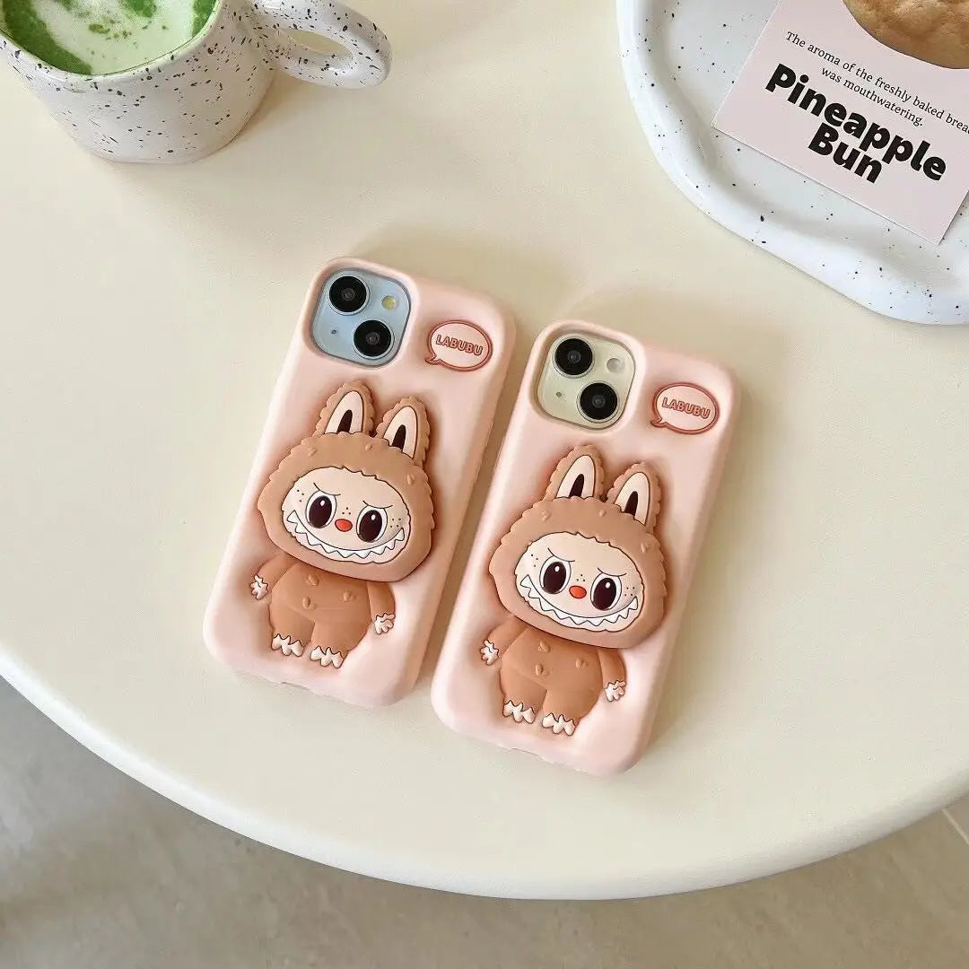 Labubu Monster Doll Phone Case ā Cute Shockproof Cover for iPhone 11ā16 Pro Max