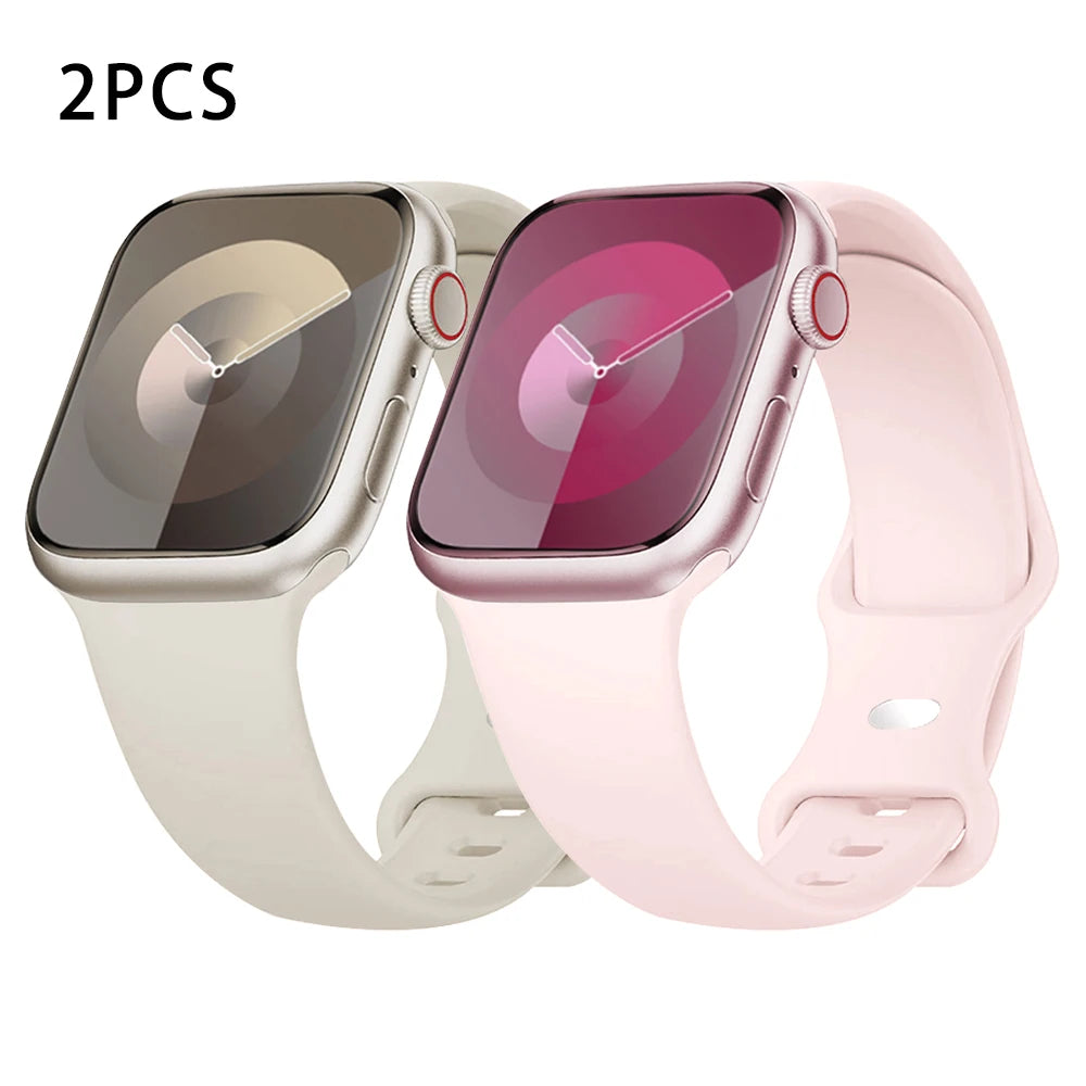 Silicone Strap for Apple Watch Ultra 2/Series 10/9/8/7/SE
