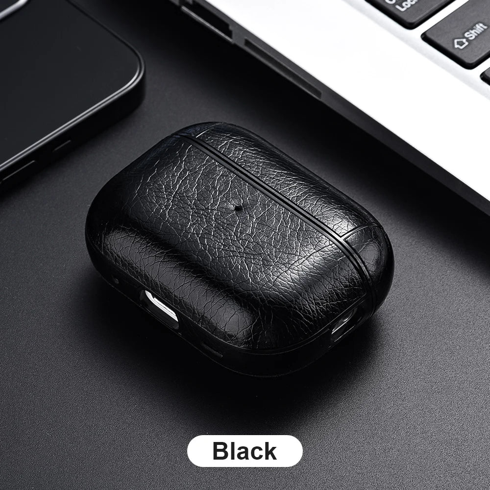 Leather AirPods Pro 2/3 Case - Premium Earphone Cover with USB-C Port