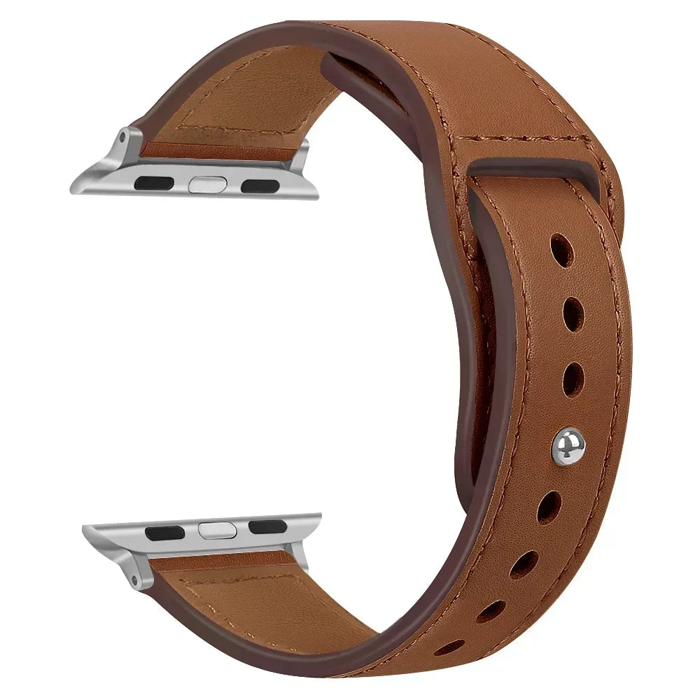Premium Leather Strap - Compatible Apple Watch Series 3-9/SE/Ultra (All Sizes)