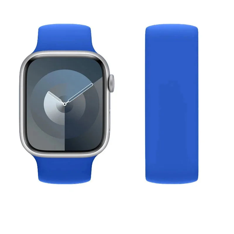 Elastic Silicone Strap for Apple Watch 40mm/44mm/45mm - Compatible with Series SE/6/7/8/9/Ultra 2