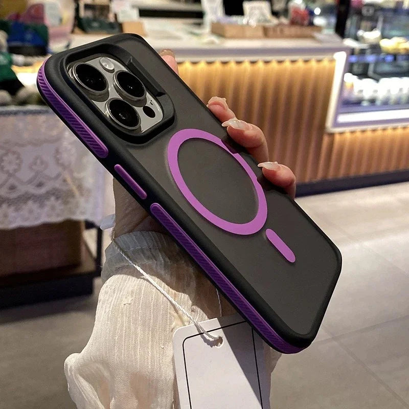 MagSafe Matte Phone Case β Magnetic Shockproof Bumper for iPhone 11β16 Serie
