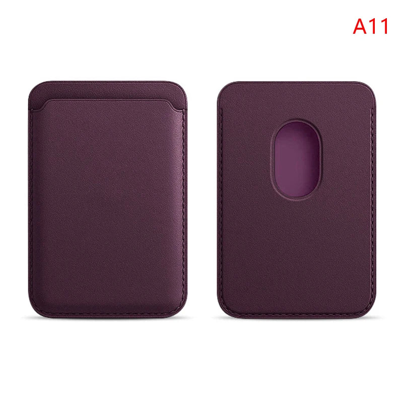 Magnetic Leather Wallet Case for iPhone 15 Pro Max/14/13 – Magsafe Card Holder & Phone Cover (6 Cards)