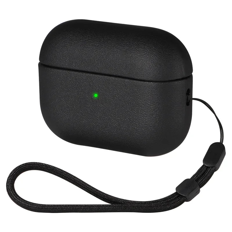 Leather AirPods Pro 2 Case - Premium Cover for AirPods 3/4 & Pro (USB-C) - Protective Bluetooth Earphone Shell