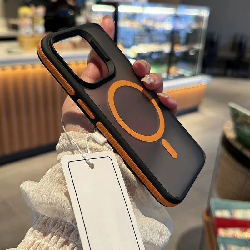 MagSafe Matte Phone Case β Magnetic Shockproof Bumper for iPhone 11β16 Serie