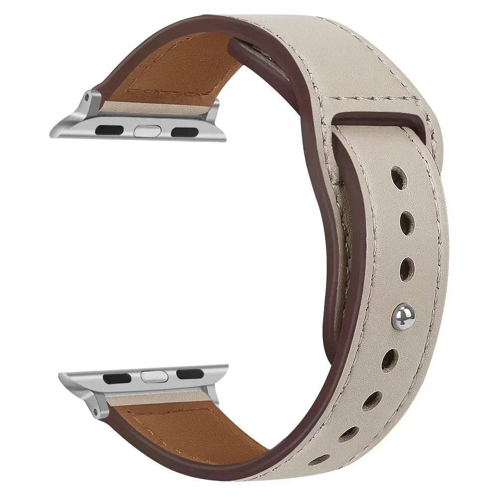 Premium Leather Strap - Compatible Apple Watch Series 3-9/SE/Ultra (All Sizes)