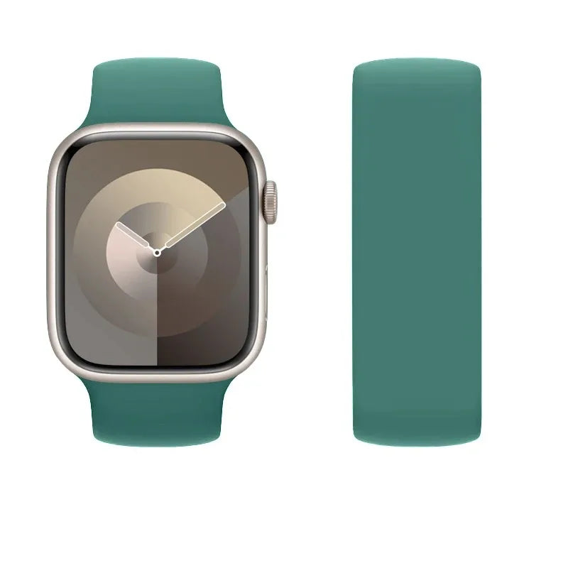 Elastic Silicone Strap for Apple Watch 40mm/44mm/45mm - Compatible with Series SE/6/7/8/9/Ultra 2