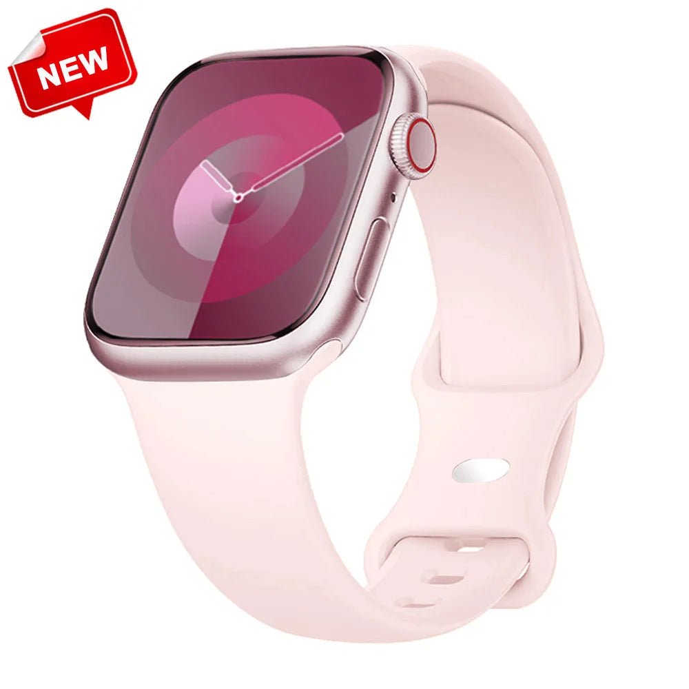 Silicone Strap for Apple Watch Ultra 2/Series 10/9/8/7/SE