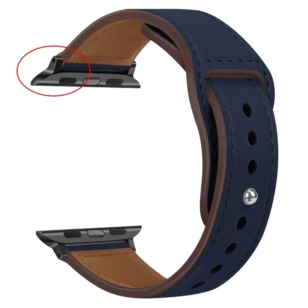 Premium Leather Strap - Compatible Apple Watch Series 3-9/SE/Ultra (All Sizes)