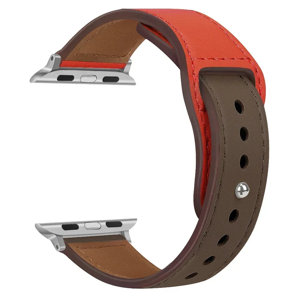 Premium Leather Strap - Compatible Apple Watch Series 3-9/SE/Ultra (All Sizes)