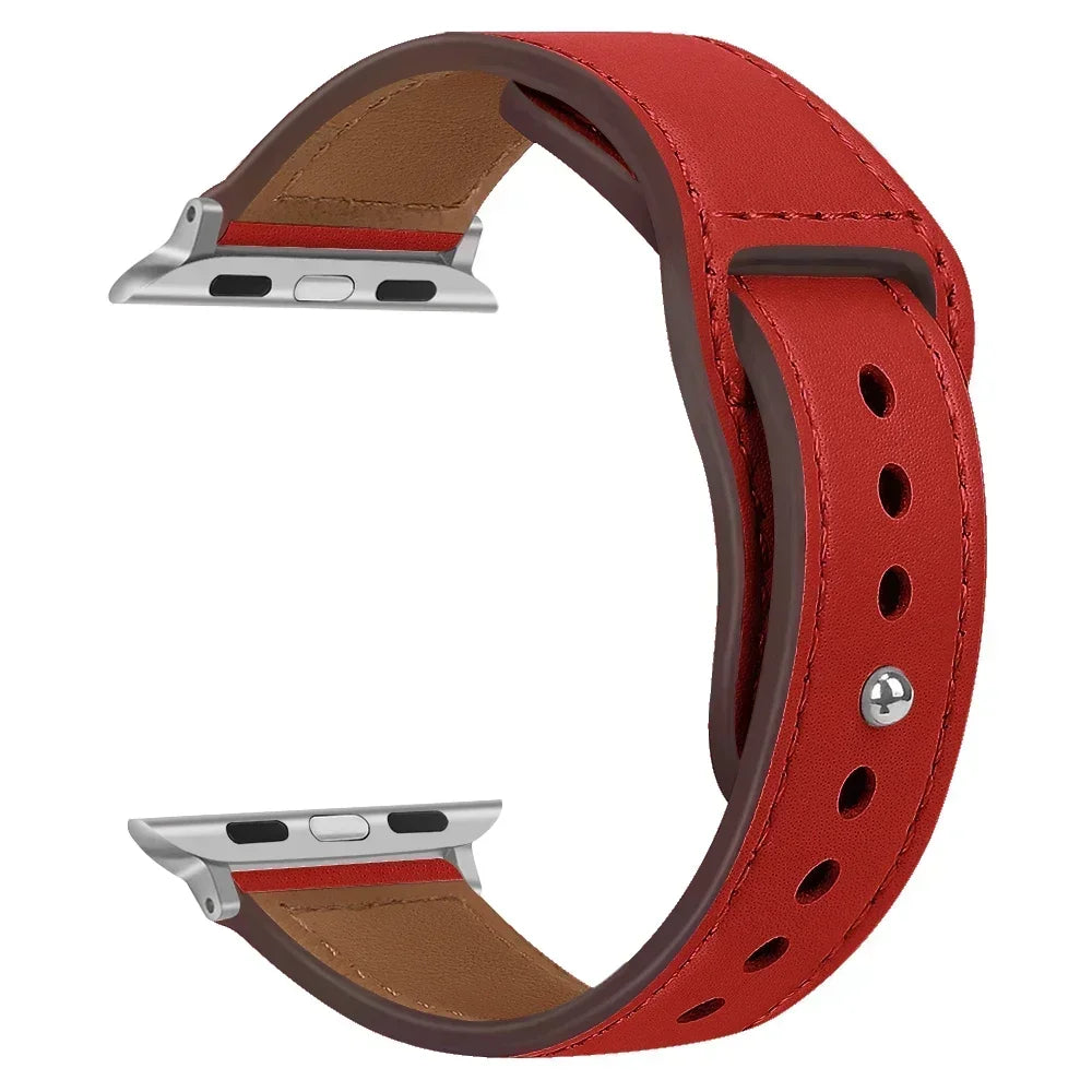 Premium Leather Strap - Compatible Apple Watch Series 3-9/SE/Ultra (All Sizes)