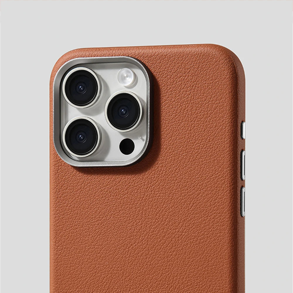 Leather Magnetic MagSafe Case for iPhone 14–16 Pro Max – Slim & Shockproof