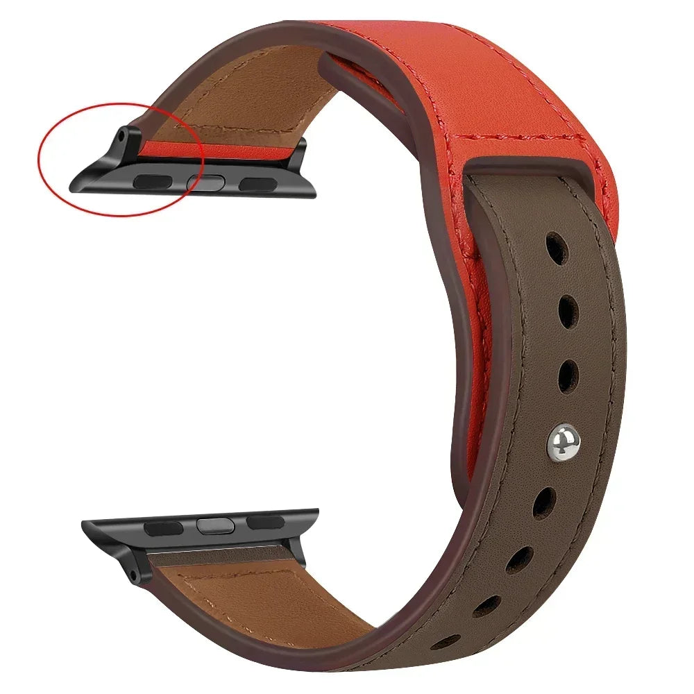 Premium Leather Strap - Compatible Apple Watch Series 3-9/SE/Ultra (All Sizes)
