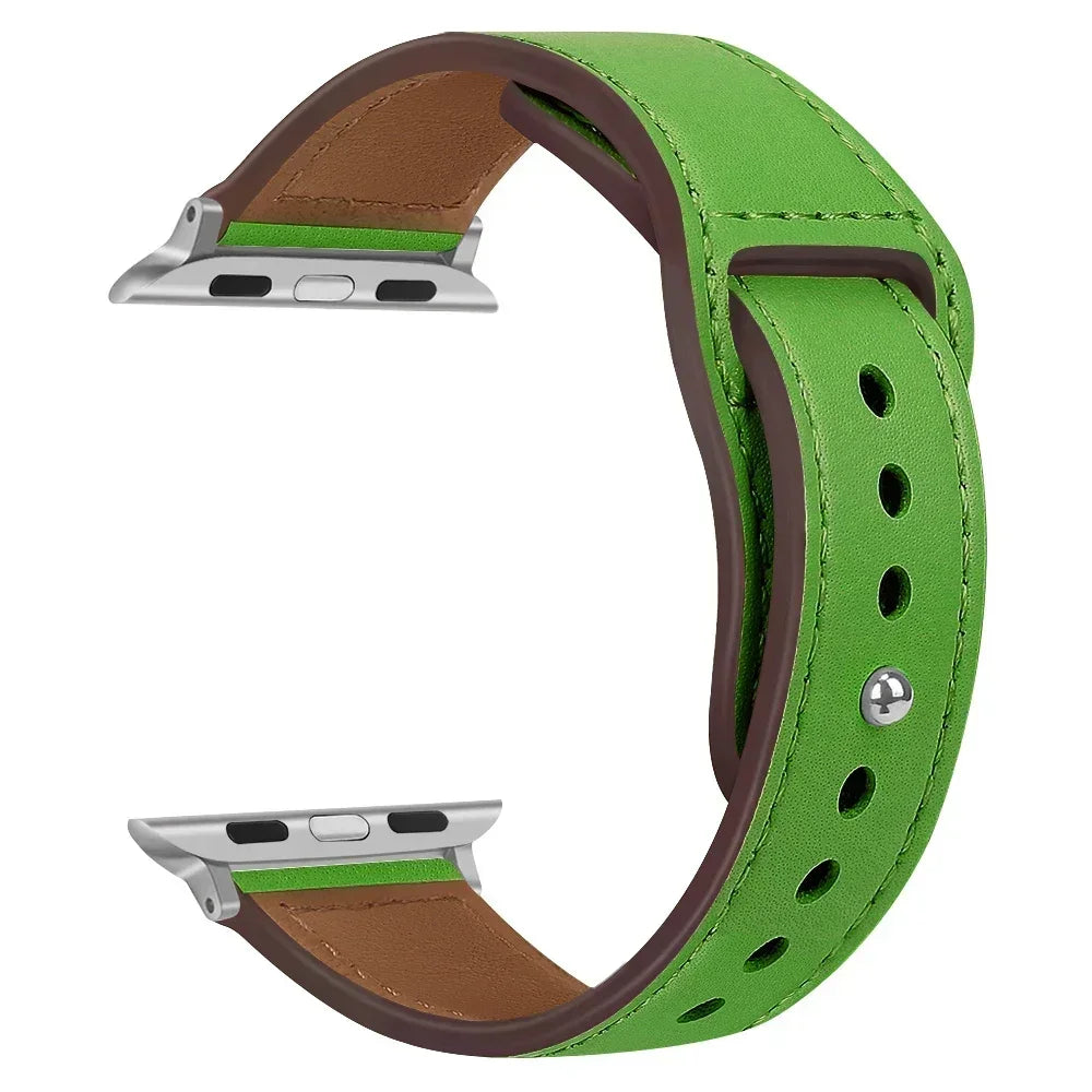 Premium Leather Strap - Compatible Apple Watch Series 3-9/SE/Ultra (All Sizes)