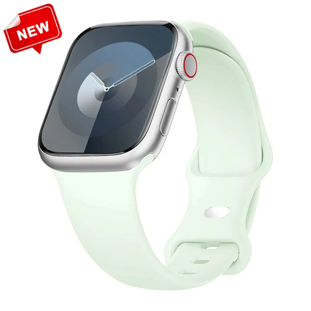 Silicone Strap for Apple Watch Ultra 2/Series 10/9/8/7/SE