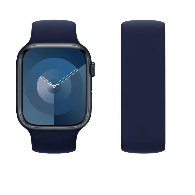 Elastic Silicone Strap for Apple Watch 40mm/44mm/45mm - Compatible with Series SE/6/7/8/9/Ultra 2