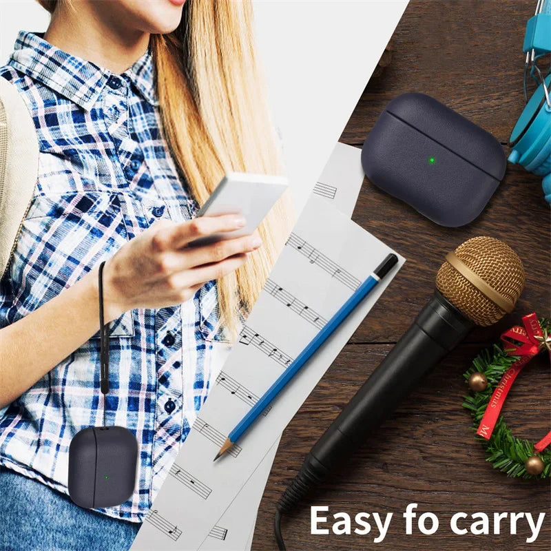 Leather AirPods Pro 2 Case - Premium Cover for AirPods 3/4 & Pro (USB-C) - Protective Bluetooth Earphone Shell