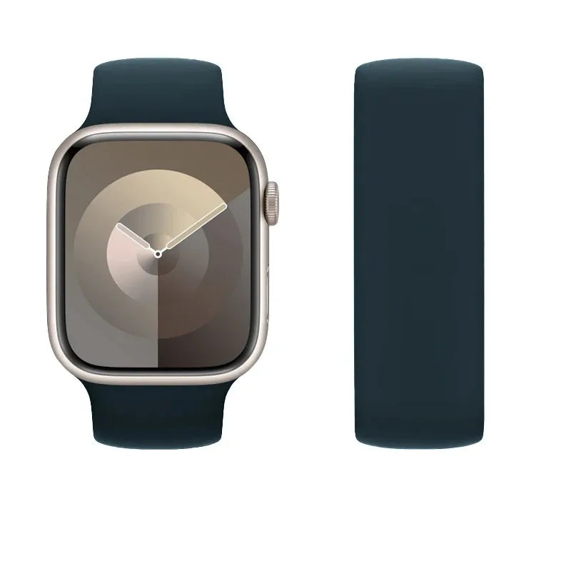 Elastic Silicone Strap for Apple Watch 40mm/44mm/45mm - Compatible with Series SE/6/7/8/9/Ultra 2