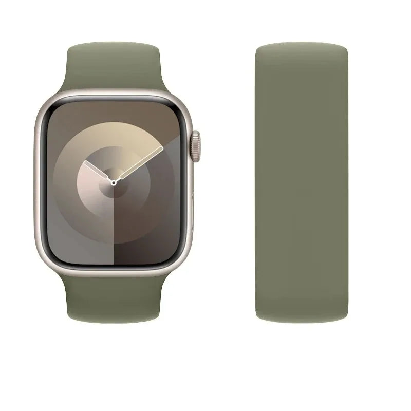 Elastic Silicone Strap for Apple Watch 40mm/44mm/45mm - Compatible with Series SE/6/7/8/9/Ultra 2