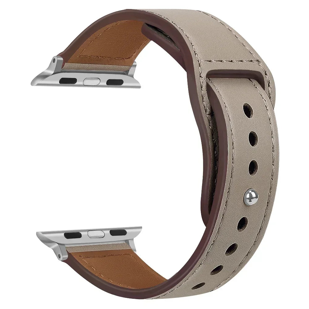 Premium Leather Strap - Compatible Apple Watch Series 3-9/SE/Ultra (All Sizes)