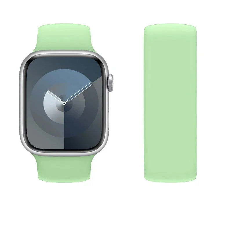 Elastic Silicone Strap for Apple Watch 40mm/44mm/45mm - Compatible with Series SE/6/7/8/9/Ultra 2