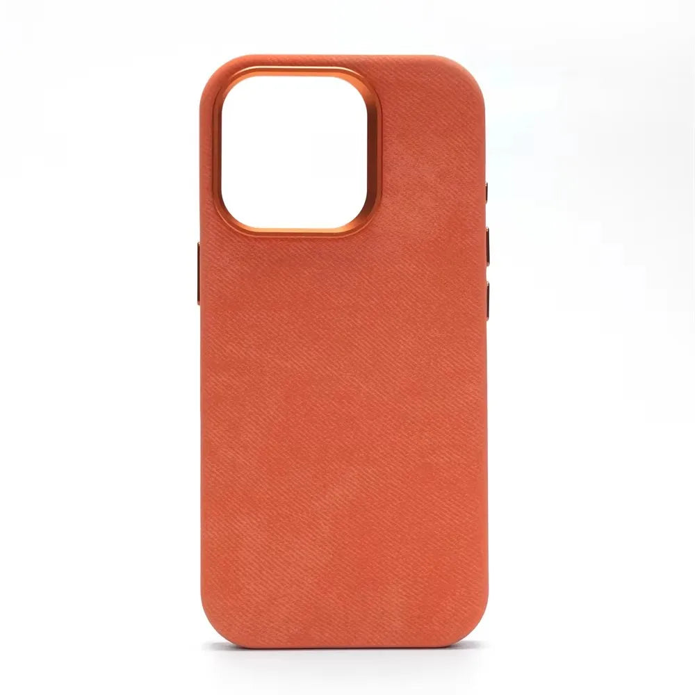 Magnetic Fiber Leather iPhone Case