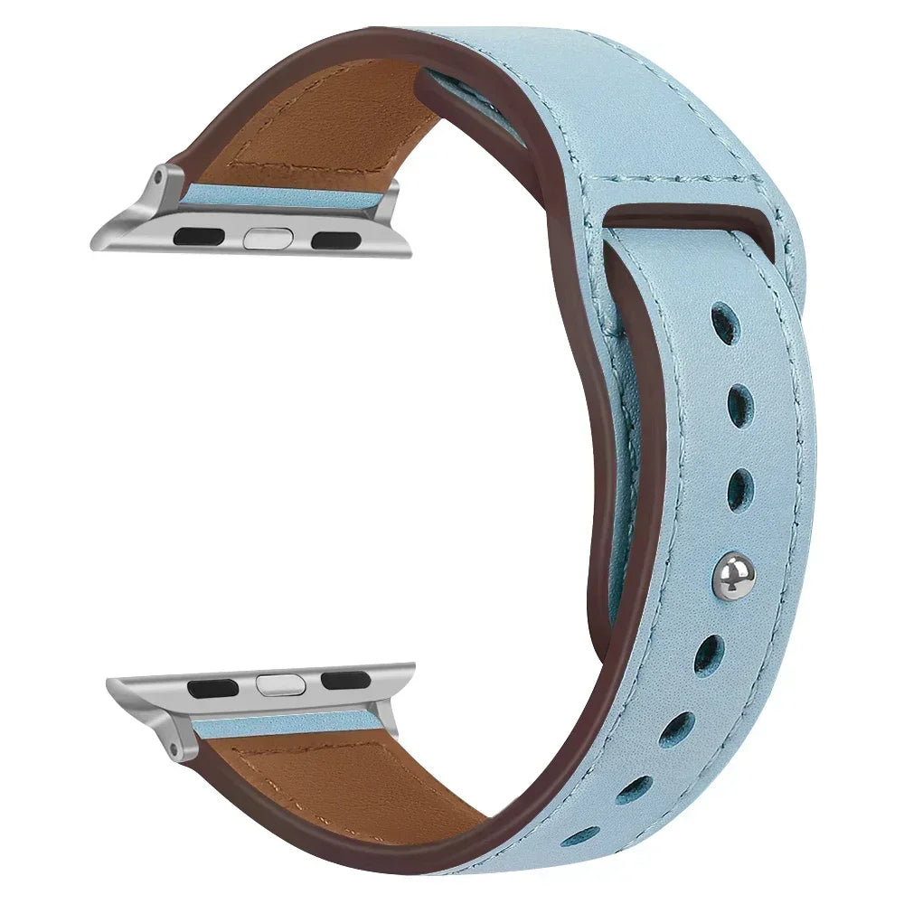 Premium Leather Strap - Compatible Apple Watch Series 3-9/SE/Ultra (All Sizes)
