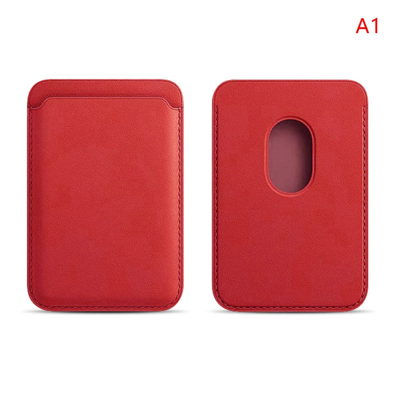 Magnetic Leather Wallet Case for iPhone 15 Pro Max/14/13 – Magsafe Card Holder & Phone Cover (6 Cards)