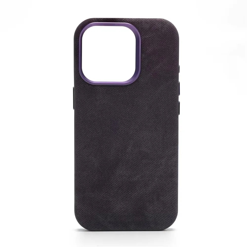 Magnetic Fiber Leather iPhone Case