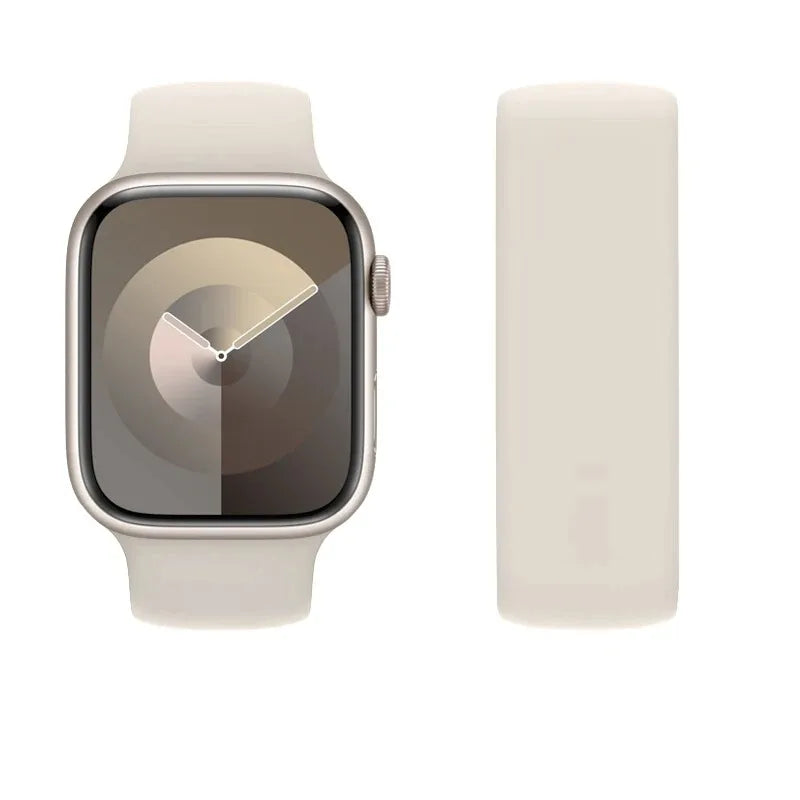 Elastic Silicone Strap for Apple Watch 40mm/44mm/45mm - Compatible with Series SE/6/7/8/9/Ultra 2