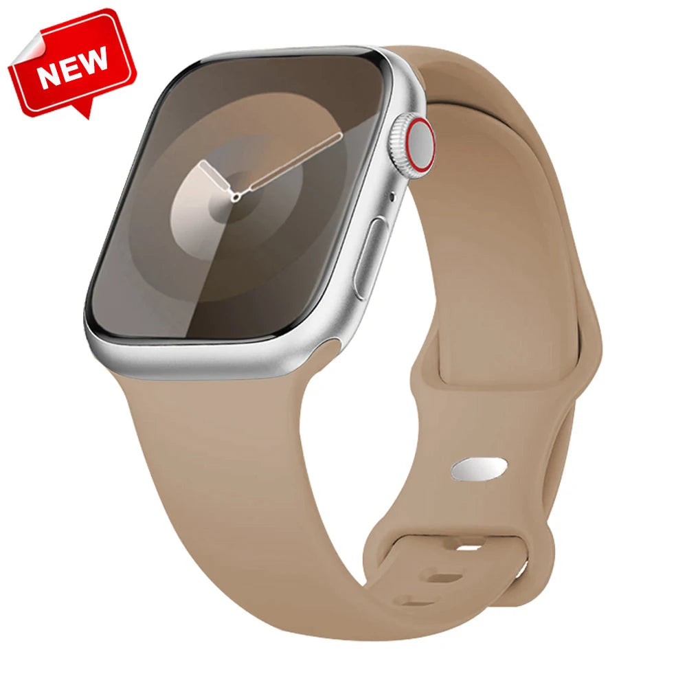 Silicone Strap for Apple Watch Ultra 2/Series 10/9/8/7/SE