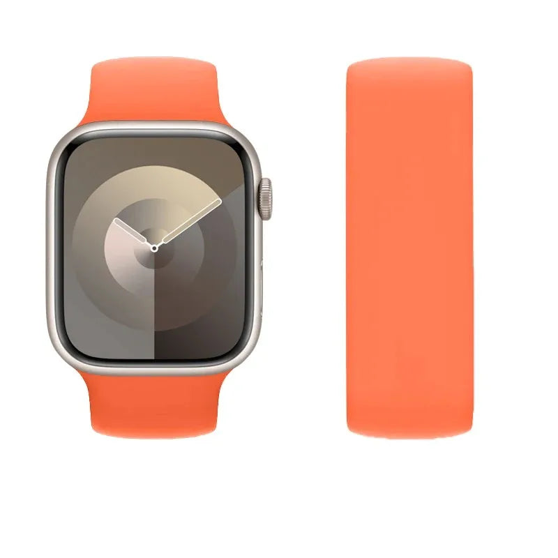 Elastic Silicone Strap for Apple Watch 40mm/44mm/45mm - Compatible with Series SE/6/7/8/9/Ultra 2