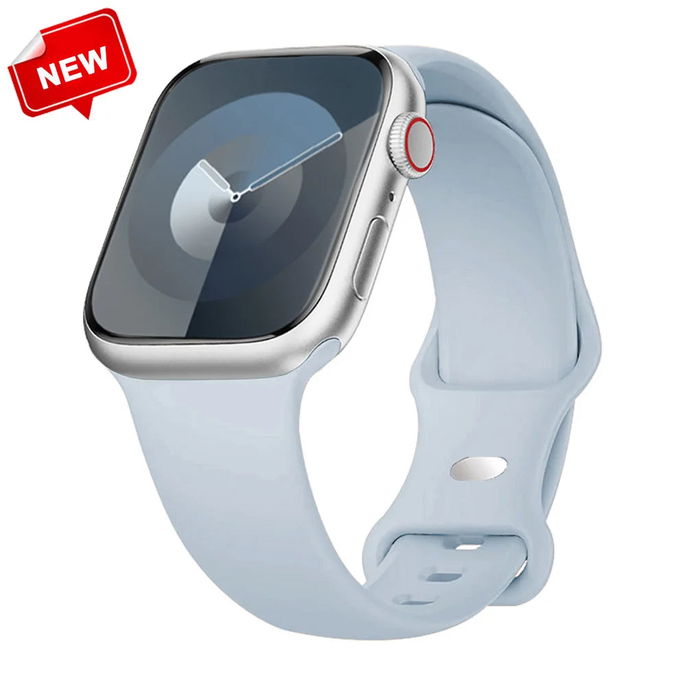 Silicone Strap for Apple Watch Ultra 2/Series 10/9/8/7/SE