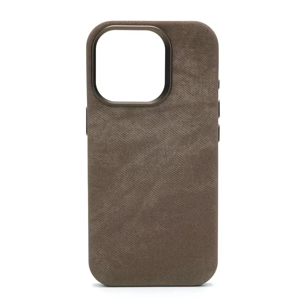 Magnetic Fiber Leather iPhone Case