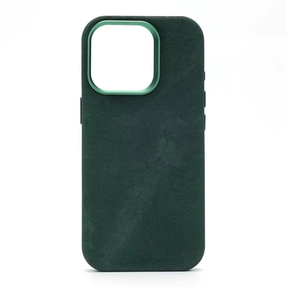 Magnetic Fiber Leather iPhone Case