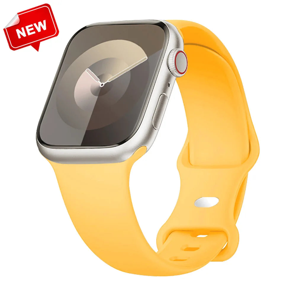 Silicone Strap for Apple Watch Ultra 2/Series 10/9/8/7/SE