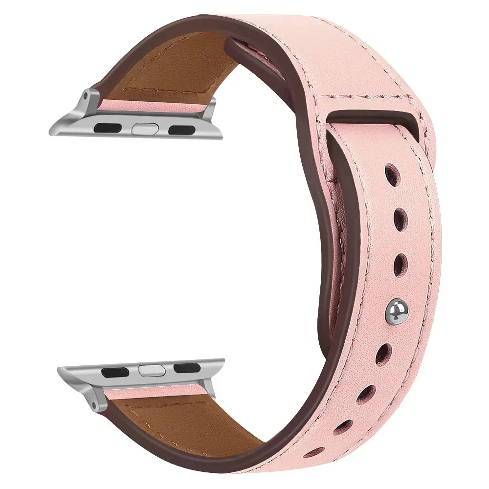 Premium Leather Strap - Compatible Apple Watch Series 3-9/SE/Ultra (All Sizes)