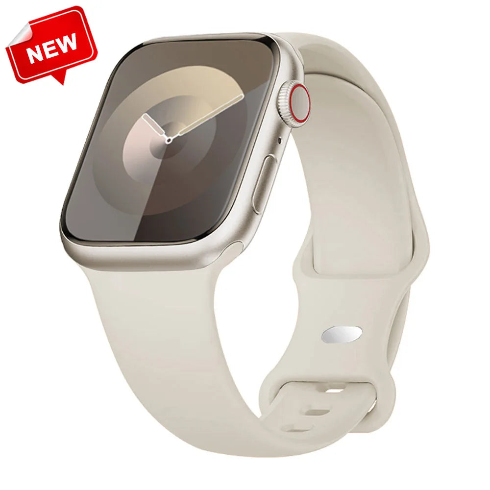 Silicone Strap for Apple Watch Ultra 2/Series 10/9/8/7/SE